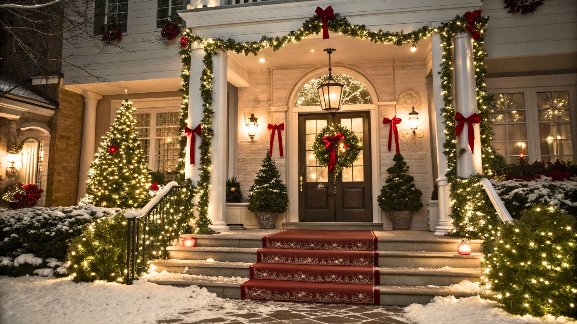 The Ultimate Front Porch & Doorstep Guide: Christmas Decor for a Grand Entrance